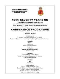 1944: seventy years on conference programme