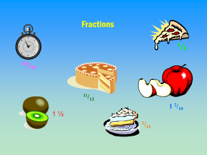 Fractions Introduction PowerPoint