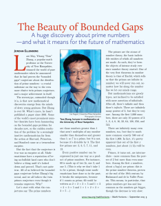 The Beauty of Bounded Gaps