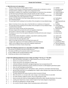 unit review climate