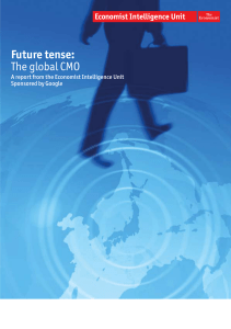 Future tense: The global CMO - Economist Intelligence Unit