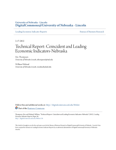Technical Report: Coincident and Leading Economic Indicators