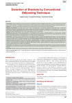 Distortion of Brackets by Conventional Debonding Technique