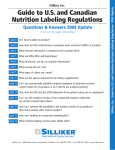 Guide to U.S. and Canadian Nutrition Labeling Regulations