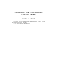 Fundamentals of Wind Energy Conversion for Electrical Engineers
