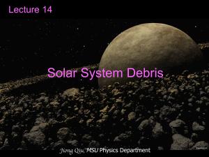Lecture14: Solar System Debris