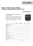 Fluke 1760 Three-Phase Power Quality Recorder Topas