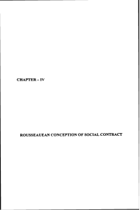 chapter - 1v rousseauean conception of social contract