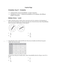 Teacher Page Probability / Day # 7 Probability