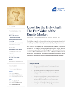 Quest for the Holy Grail: The Fair Value of the