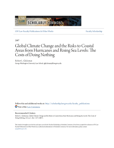 Global Climate Change and the Risks to Coastal Areas from