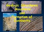 Structures, Mountains and Continents