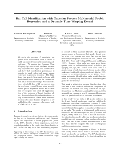 Bat Call Identification with Gaussian Process Multinomial Probit