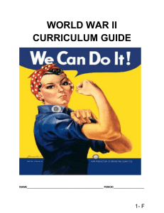 world war ii curriculum guide