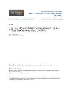 The Role of Confederate Nationalism and Popular Will