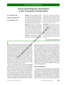 Transcranial Magnetic Stimulation in the