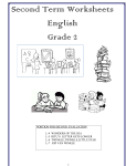 Second Term Worksheets English Grade 2