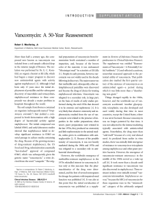 Vancomycin: A 50-Year Reassessment
