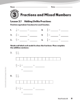 3 Fractions and Mixed Numbers