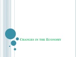 Changes in the Economy and