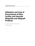 Utilization and Cost of Procurement of Skin, Cardiac and Vascular