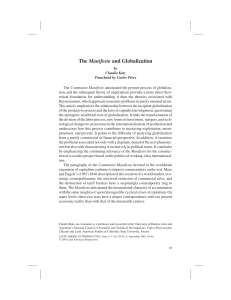 The Manifesto and Globalization