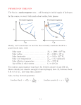 PHYSICS OF THE SUN The Sun is a main