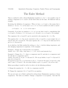 The Euler Method