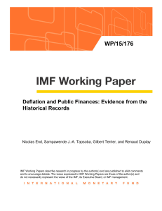 Deflation and Public Finances: Evidence from the Historical