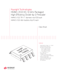 HMMC-3122 DC-12 GHz Packaged High Efficiency Divide-by