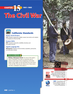 The Civil War - Chino Valley Unified School District