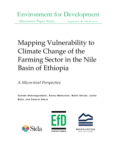Mapping Vulnerability to Climate Change of the Farming Sector in