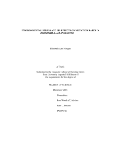 ENVIRONMENTAL STRESS AND ITS EFFECTS ON MUTATION