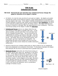 TEK 8.6A: Unbalanced Forces