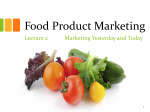 Food Product Marketing