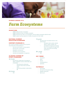 Farm Ecosystems - Jones Valley Teaching Farm