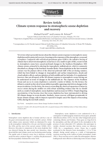 Climate System Response to Stratospheric Ozone Depletion and