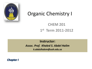 Organic Chemistry I: Contents