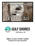 Leviticus - Gulf Shores church Of Christ