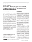 Association of HOTAIR expression with PI3K/ Akt pathway activation