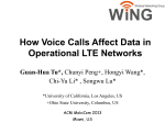 How Voice Calls Affect Data in Operational LTE Networks