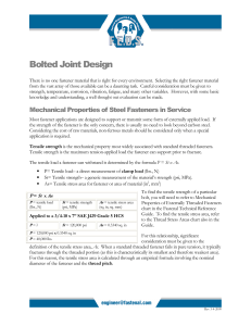 Bolted Joint Design