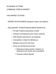 ECONOMIC SYTEMS COMMAND VERSUS MARKET THE