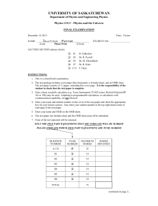 Questions and Solutions - Physics and Engineering Physics