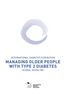 managing older people with type 2 diabetes