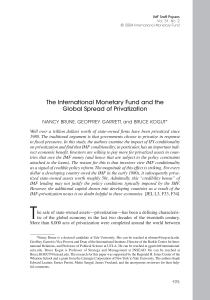 IMF Staff Papers - Columbia Business School