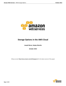 AWS Storage Options