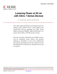 Lowering Power at 28 nm with Xilinx 7 Series FPGAs White Paper
