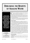 Debunking the Benefits of Alkaline Water