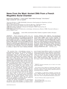 News from the west: Ancient DNA from a French megalithic burial